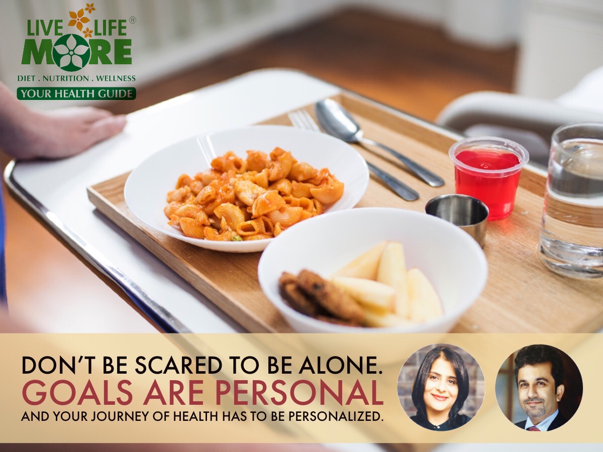 Don’t be scared to be alone, Goals are personal – Health Motivational Quote