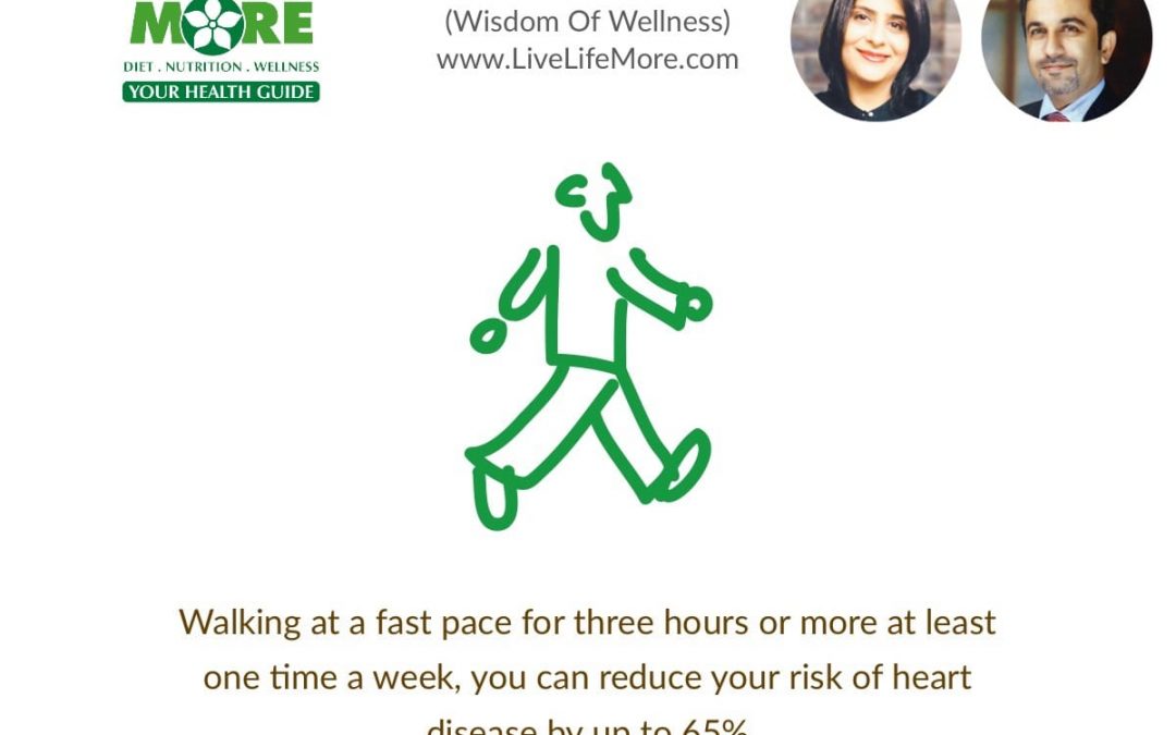 Walking can reduce heart disease