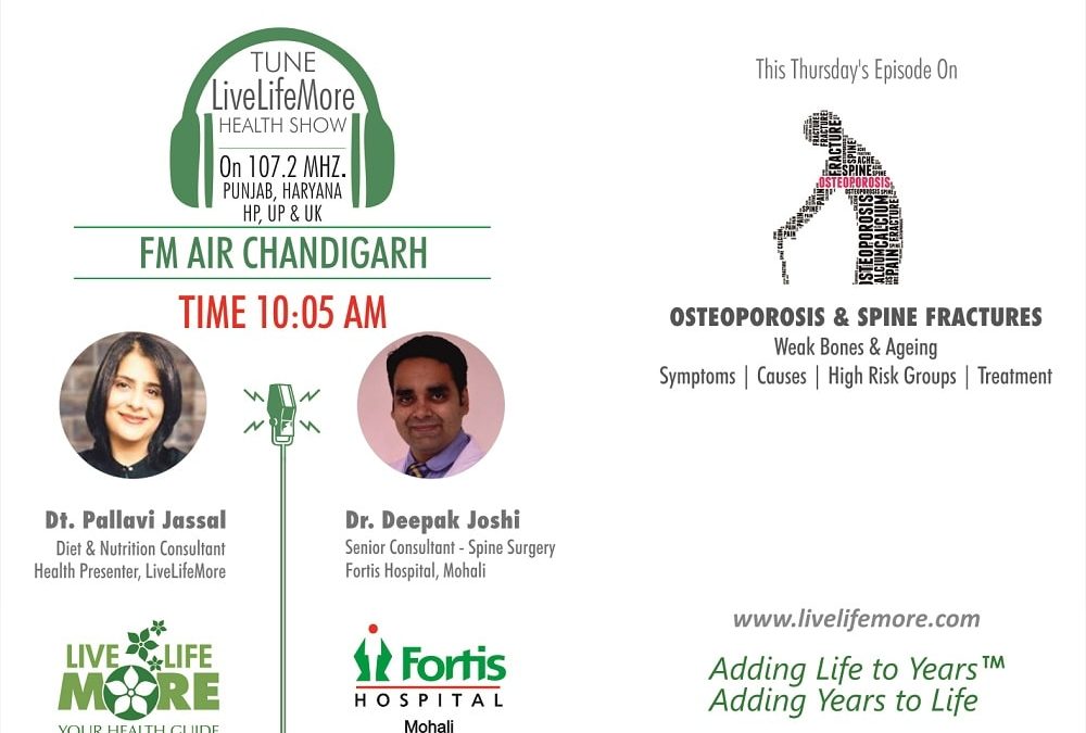 LiveLifeMore Show – Osteoporosis of Spine – Dr. Deepak Joshi