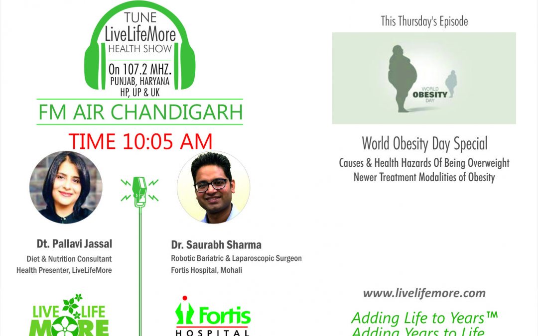 LiveLifeMore Health Show on Obesity by Dietitian Pallavi Jassal with Dr Saurabh Sharma